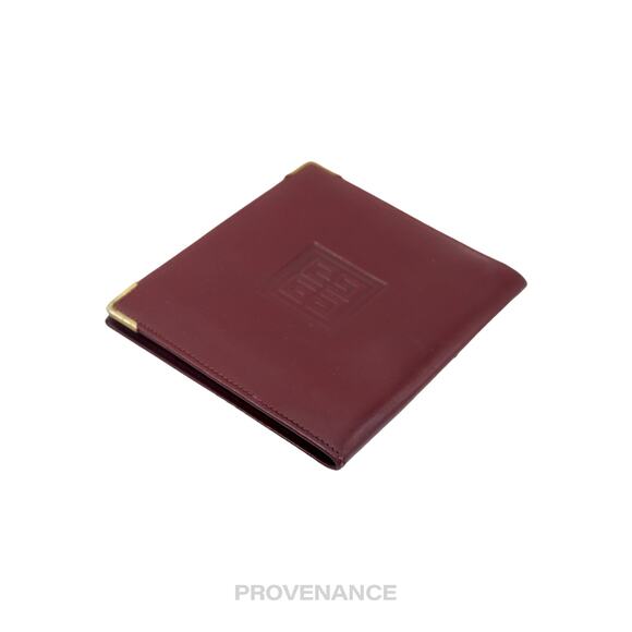 🔴 Givenchy ID Bifold Wallet - Burgundy Leather - Picture 4 of 6